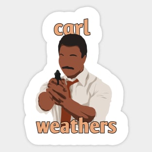 carl weathers Sticker